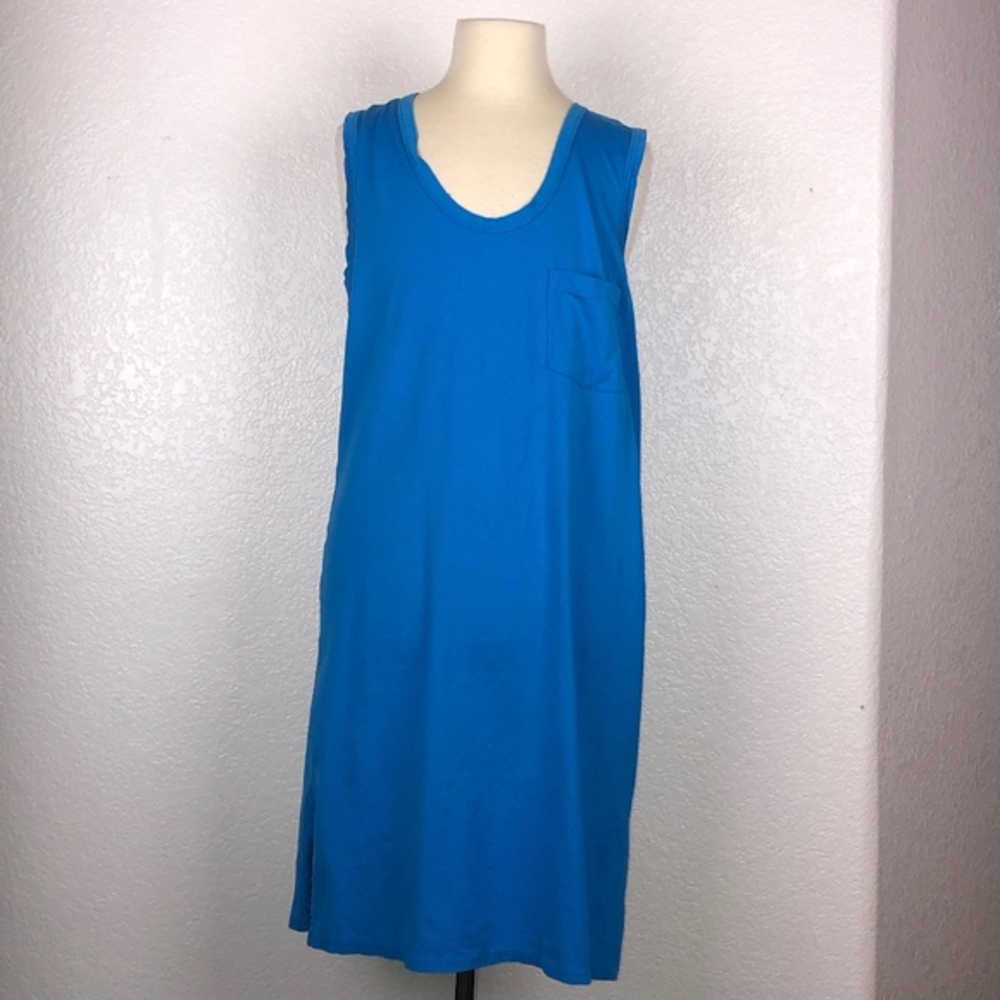 J. Crew - Solid Blue Tunic Tank Top Shirt ((XS))